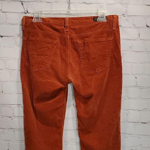 Adriano Goldschmied The Stevie slim straight orange corduroys - Picture 8 of 13